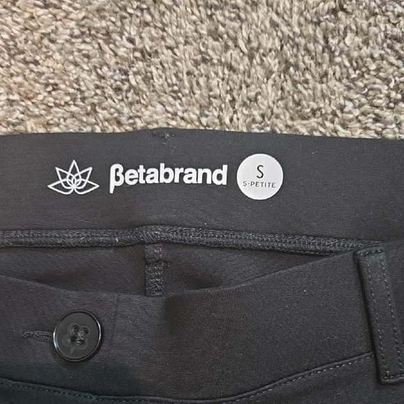 Betabrand Skinny-Leg | Classic Dress Pant Yoga Pants (Black) - Picture 2 of 3